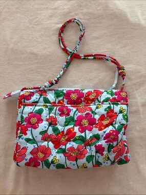 Vera Bradley Disney Floral Quilted Crossbody Bag in Mickey Meadow